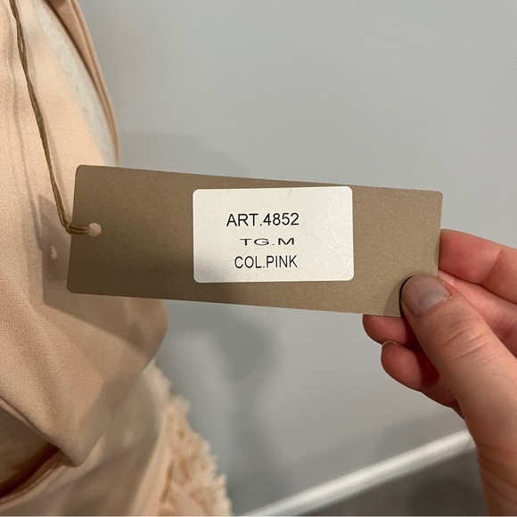 Carla Conti Sleeveless Blush Pink Cocktail Dress Medium - Picture 8 of 10